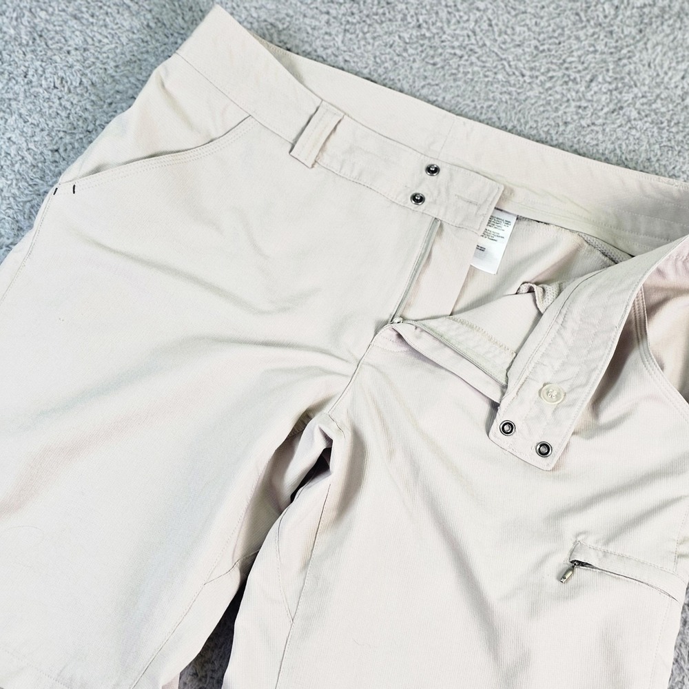 Columbia Titanium Convertible Pants Womens‎ 12 Beige Omni-Shade Hiking TL8443
